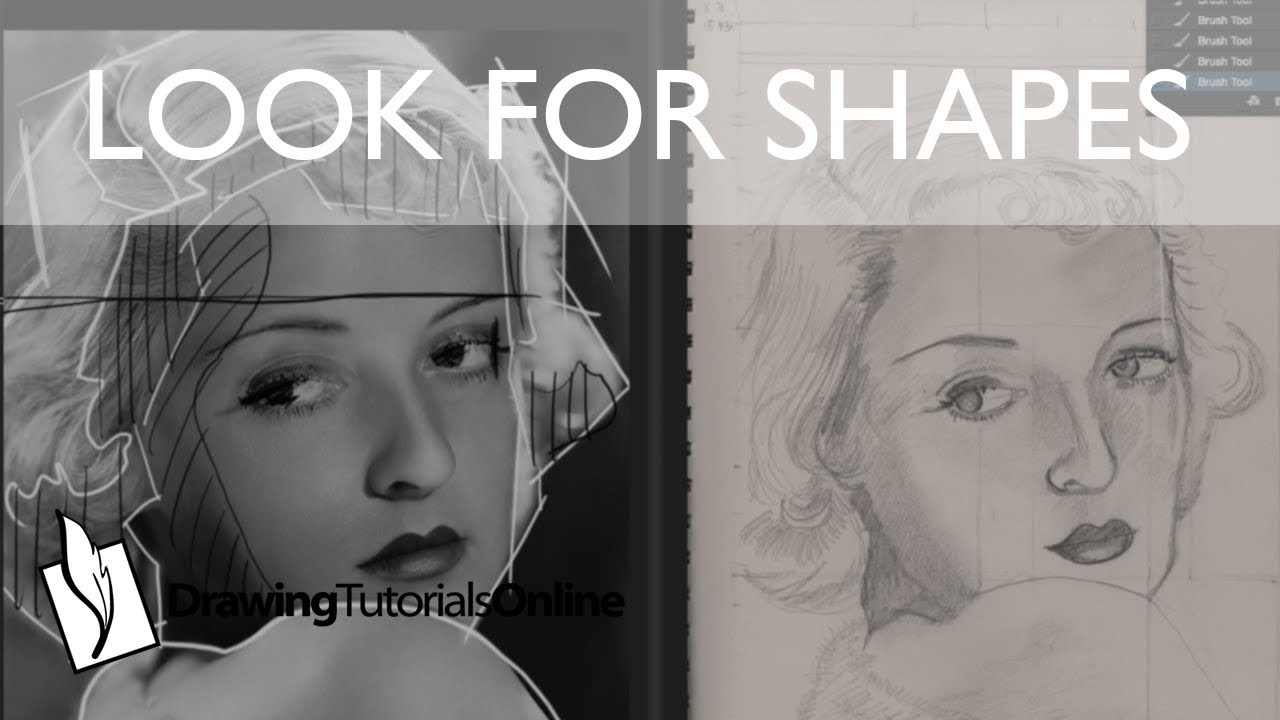 How To Draw A Portrait Using Abstract Shapes