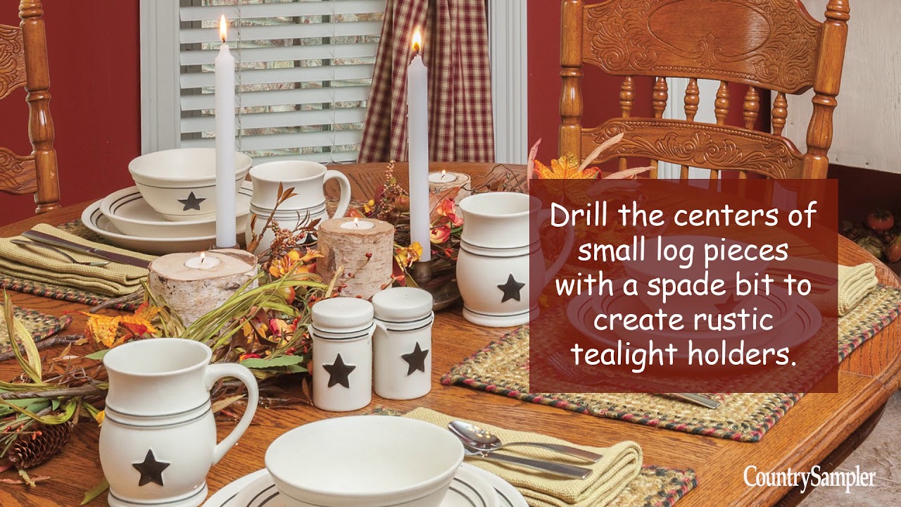 Easy DIY Fall Decor | A Country Sampler Design Tutorial