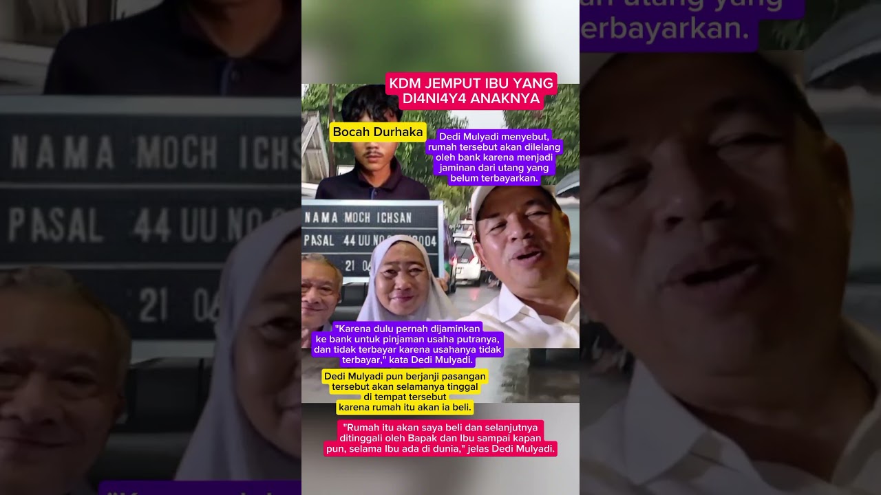 Gercep! KDM jemput Ibu yang di4ni4y4 Anaknya