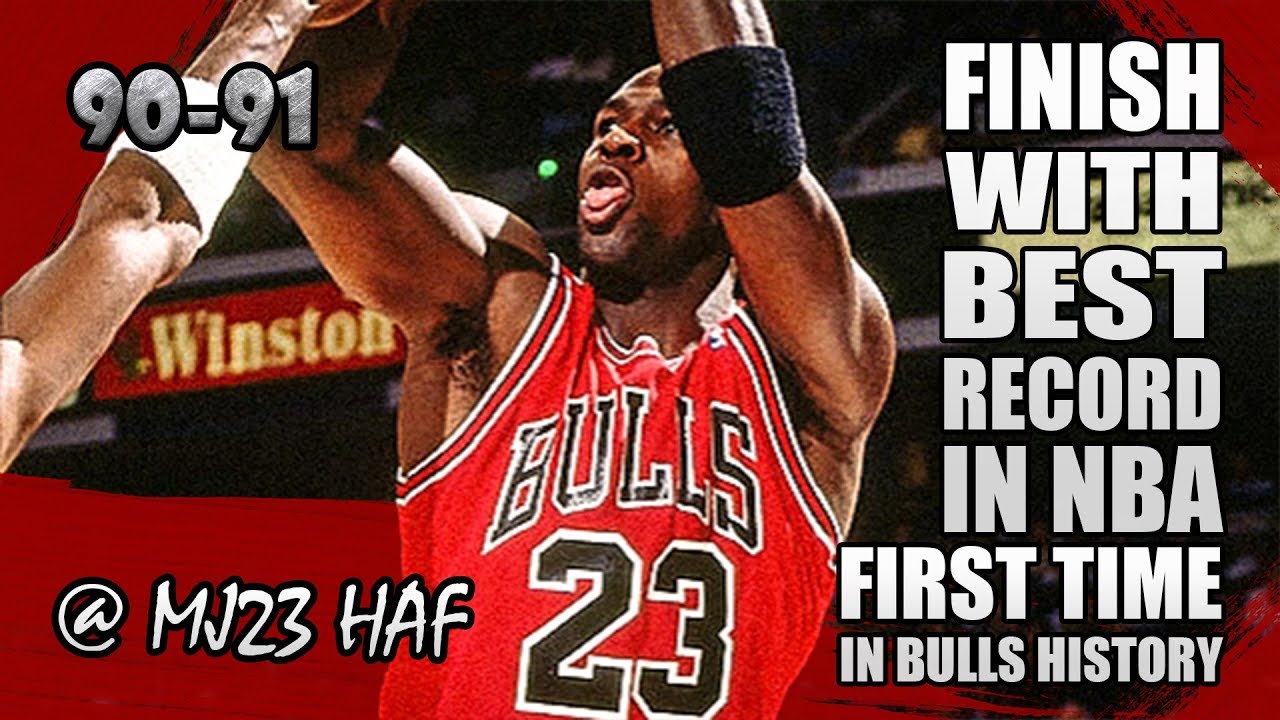 Michael Jordan Highlights vs Heat (1991.04.17)-26pts, Finish with BEST RECORD in Bulls History!