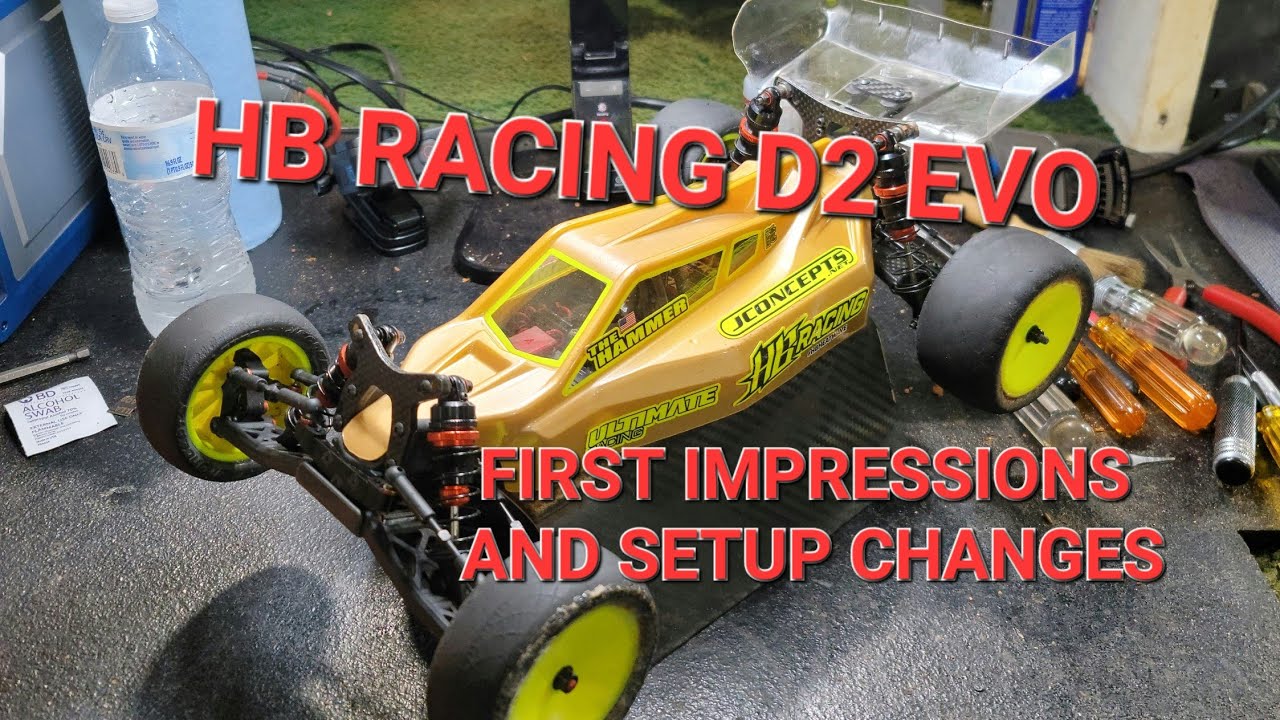 HB Racing D2 Evo first impressions and setup changes!!!