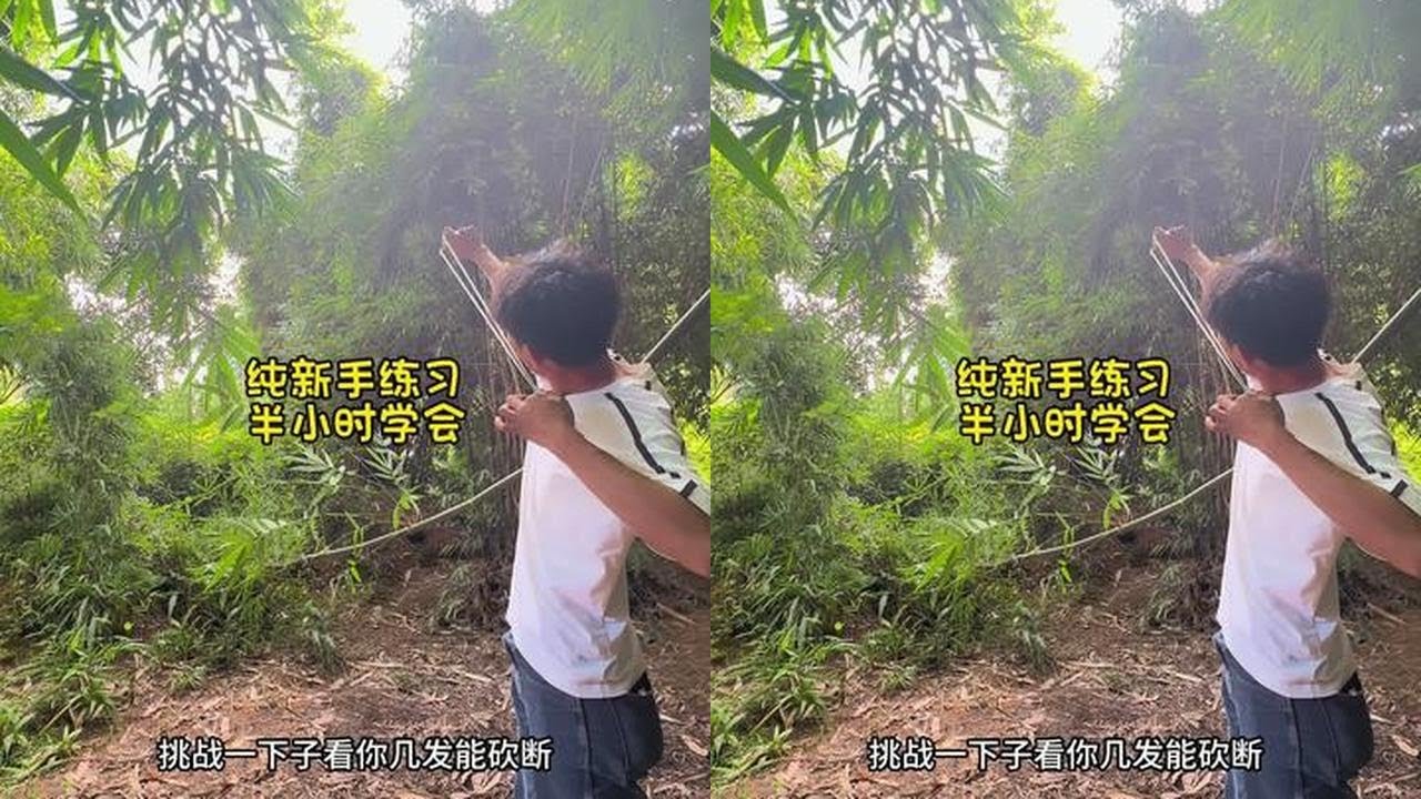 国庆节该怎么玩不堵车？知道了吧#国庆节 #弹弓 #解压 你在堵车中快乐，我在山里玩弓更快乐