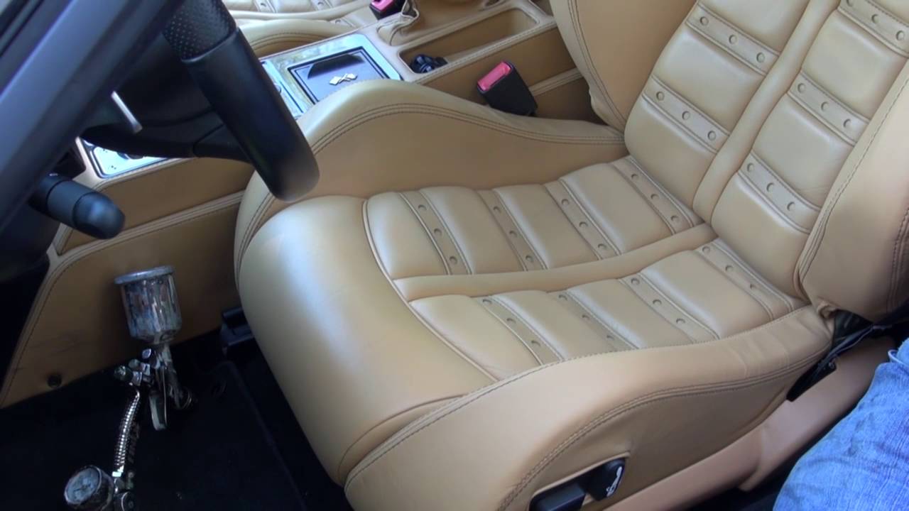 Ferrari F430 Front Seat Bolster Restoration by Cooks Upholstery Redwood City