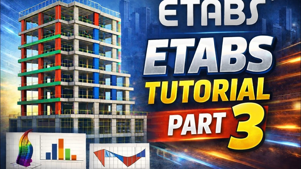 ETABS Tutorial Part 3 | Draw & Assign Structural Elements (Beginner to Intermediate)