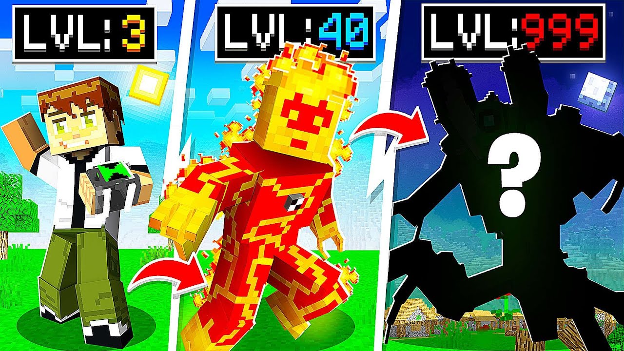 Unlocking ALL BEN 10 ALIENS in MINECRAFT (movie)