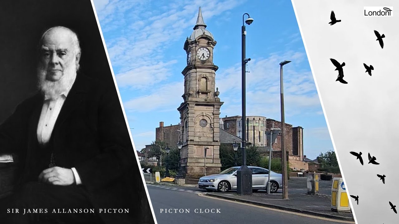 Sir James Picton and his works incl. Sandy Knowe, Picton Reading Room and Picton Clock in Liverpool