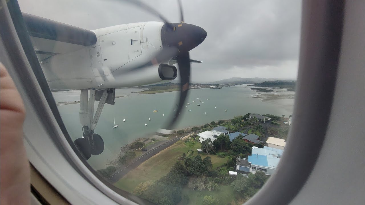 Landing Whangarei WRE, Dash 8-300
