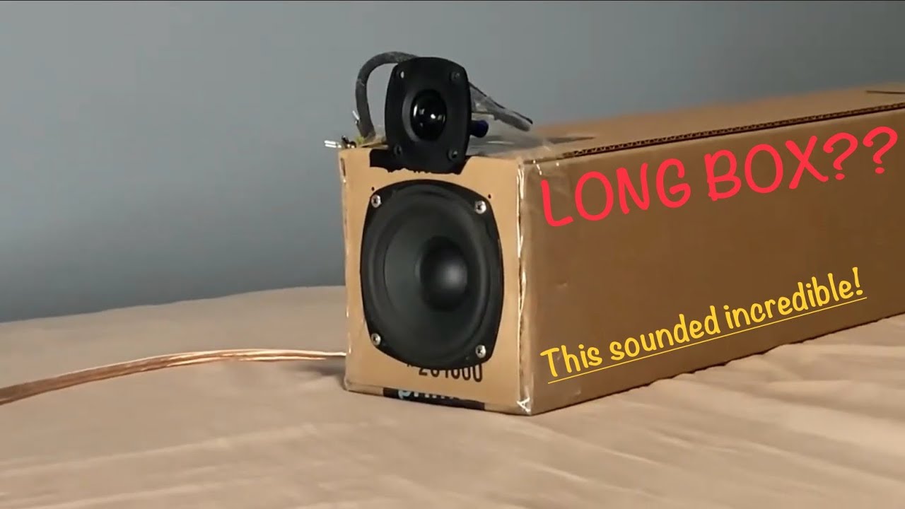 800 subscribers special: speaker drivers in a really, really long box = BASS!