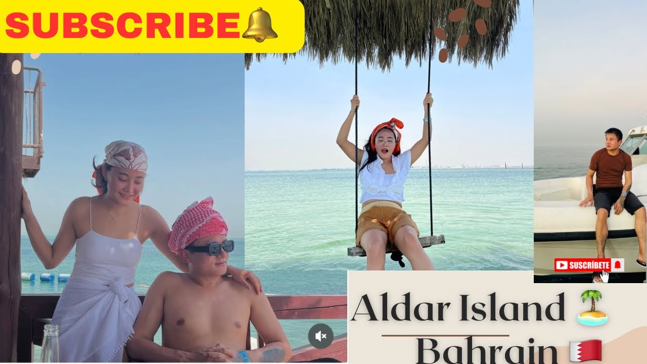 We Found Paradise in Bahrain 🇧🇭 Aldar Island #shorts #bahrain #fyp #island #friends #viral #trending