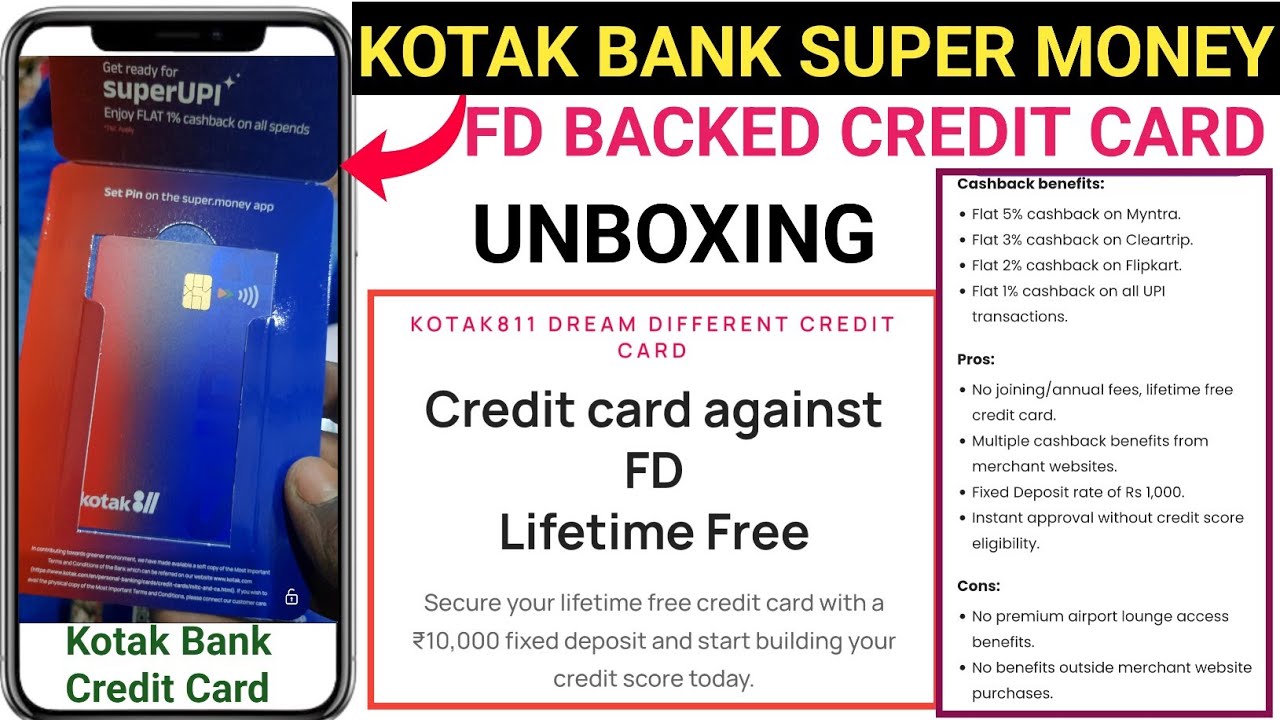 Kotak Bank Super Money Credit Card Unboxing | #creditcard #supermoney #kotakbankcreditcard 