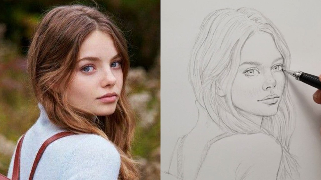 From a simple circle to a Face Drawing - Draw with me | Ep 34