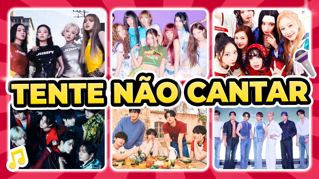 TENTE NÃO CANTAR versão KPOP:  2° a 5° GERAÇÃO 🔥 | Dia de Kpop! ☀️