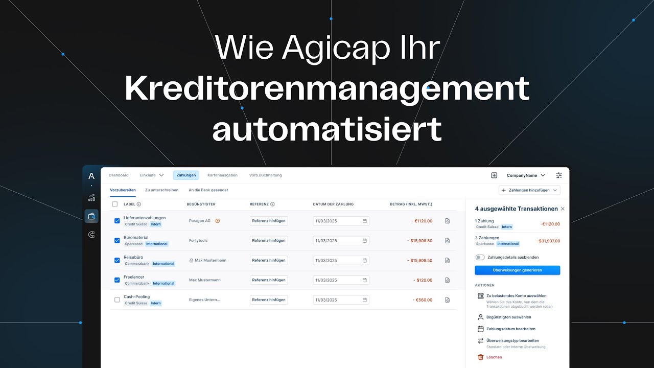 Wie Agicap Ihr Kreditorenmanagement automatisiert