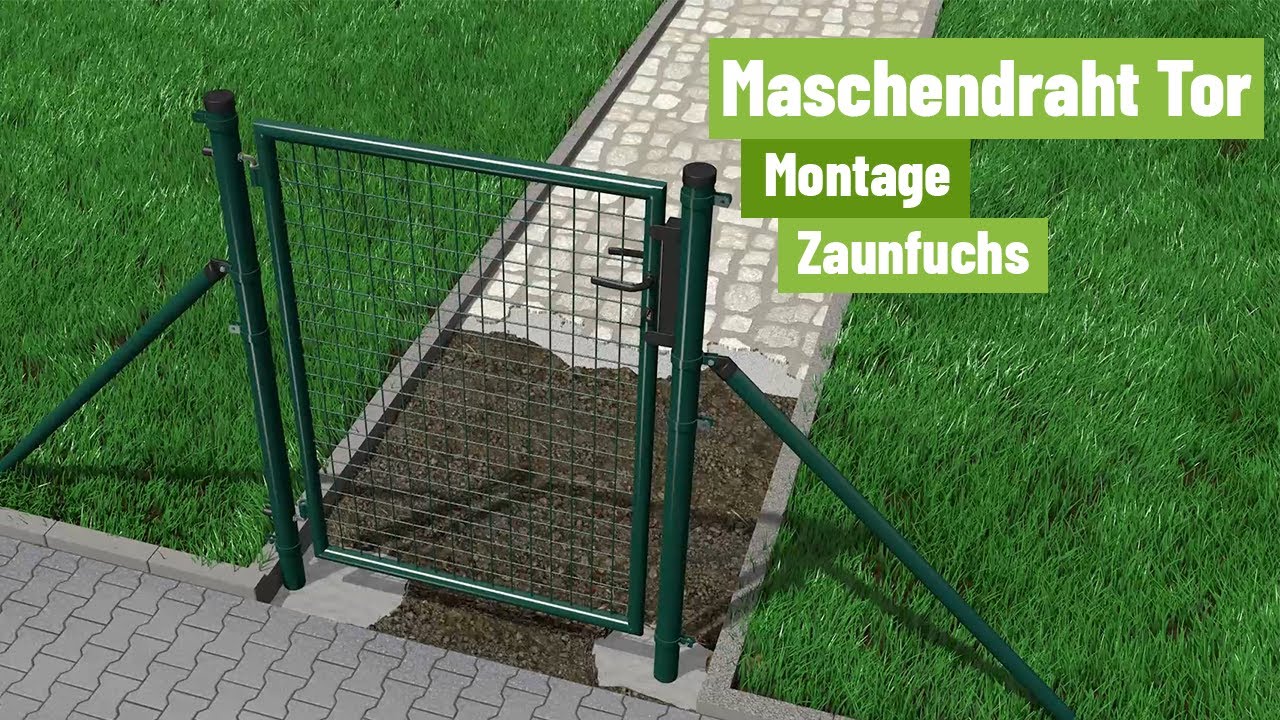 Zaunfuchs.de - Montage Maschendraht Tor