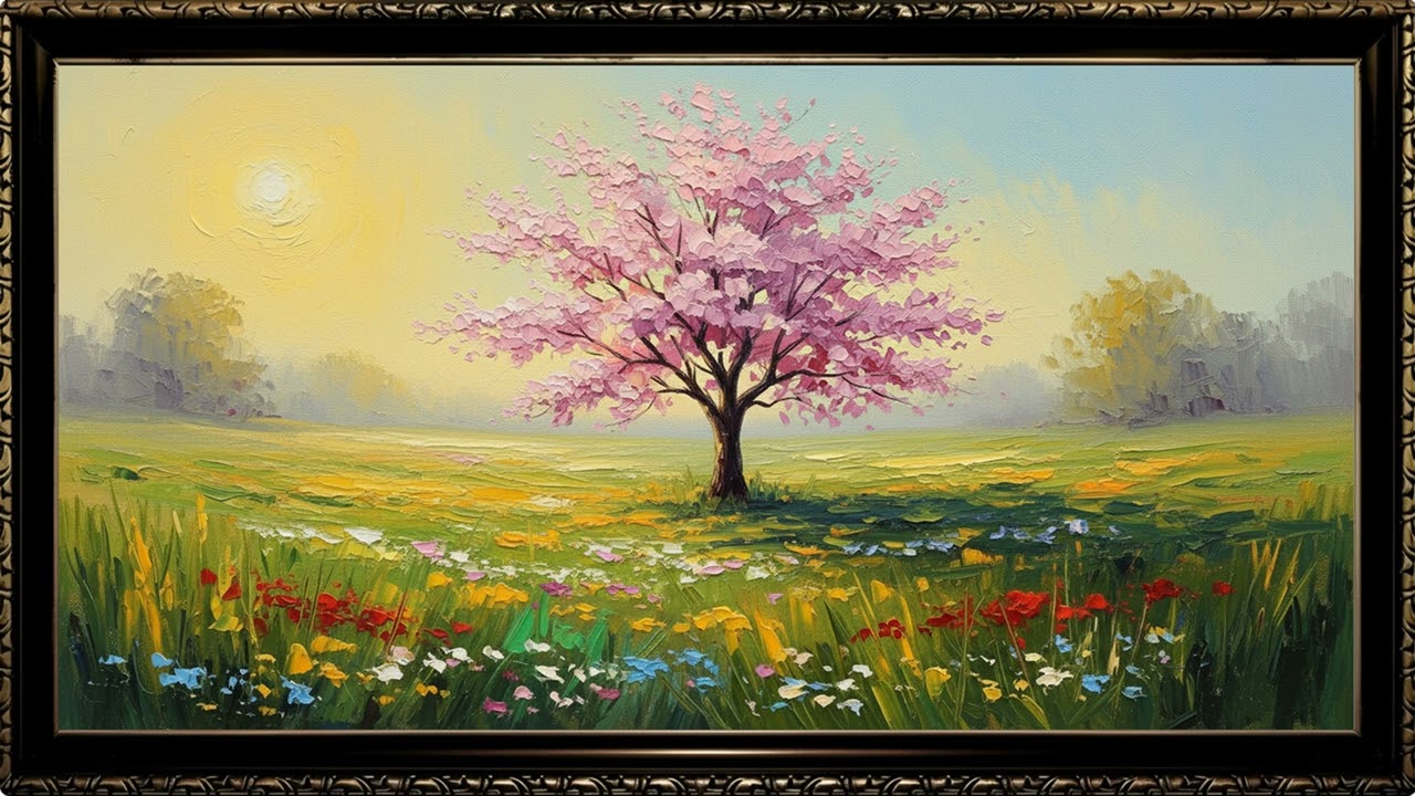 Gentle Floral Canvas | Calm Artistic Atmosphere