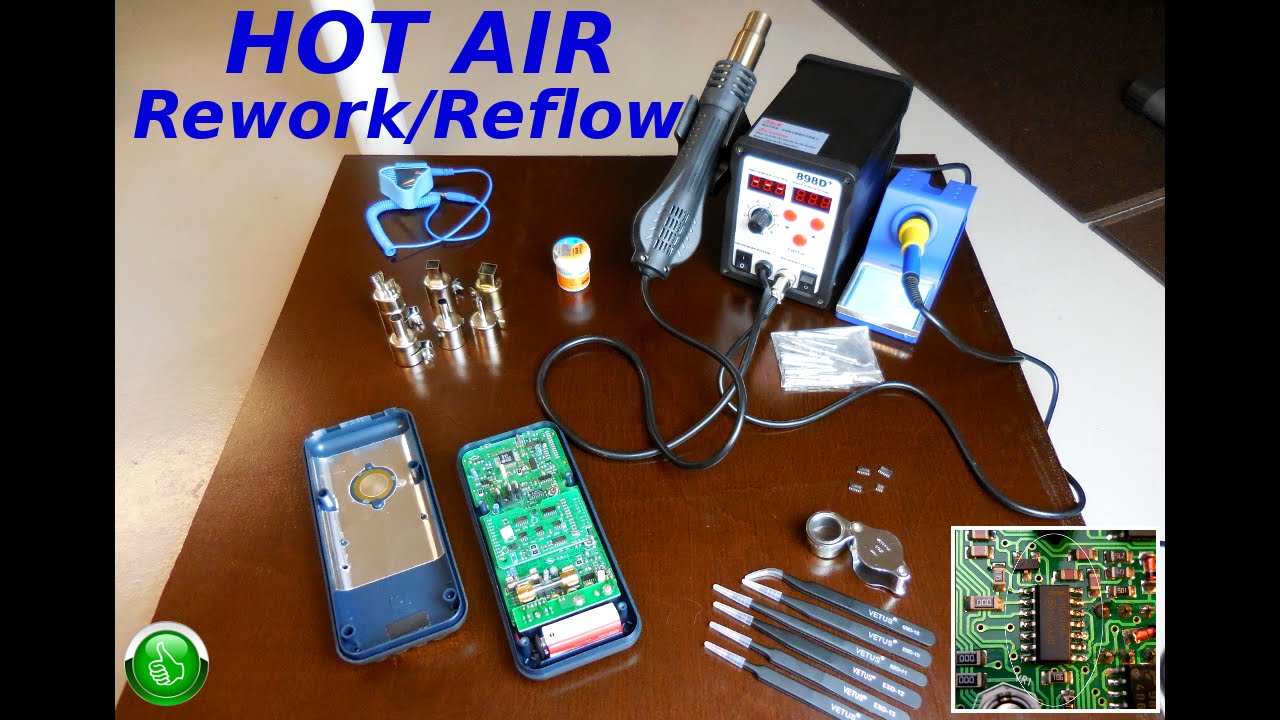 Hot Air Reflow/Rework SMD IC Swap(Tutorial)