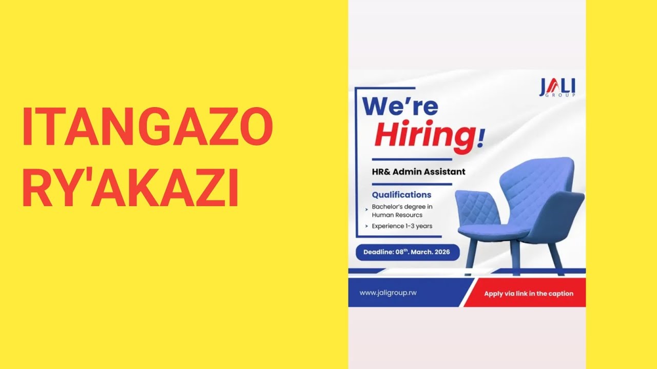 ITANGAZO RY'AKAZI 