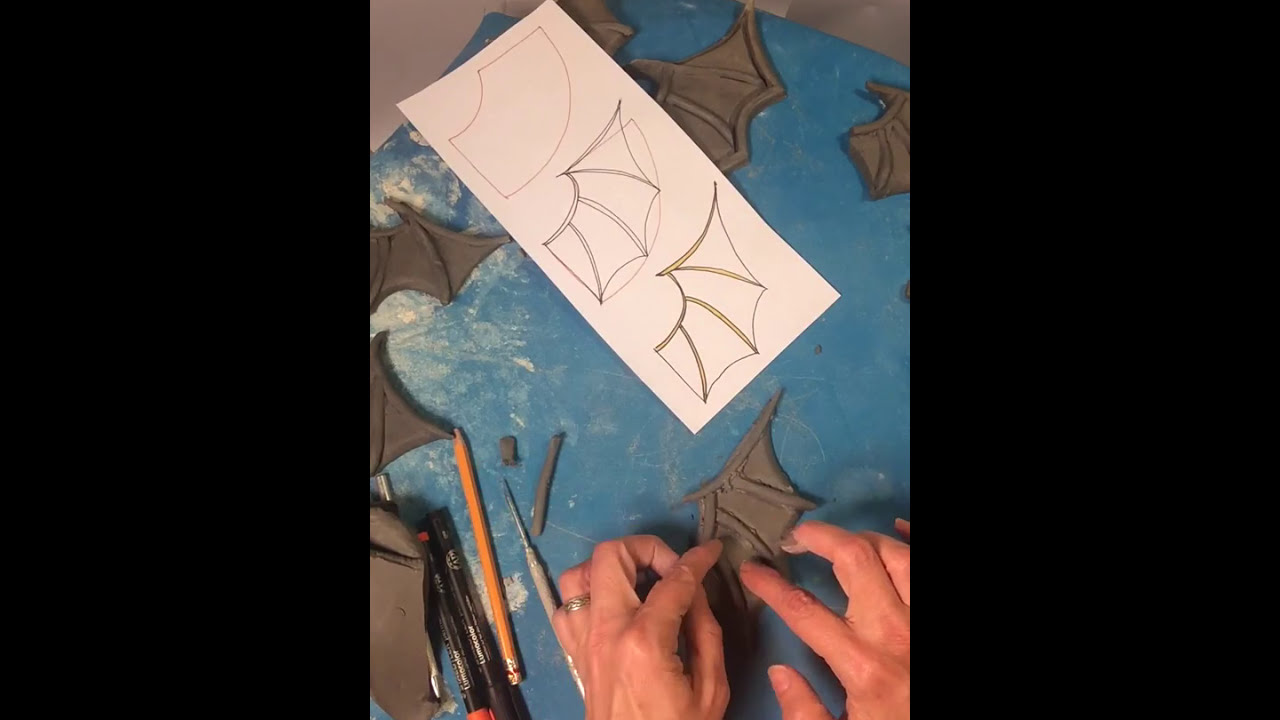 Bat Wing Making in Clay