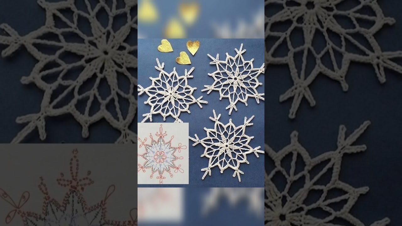 CROCHET SNOWFLAKE PATTERN DIAGRAM ❄️❄️❄️ 