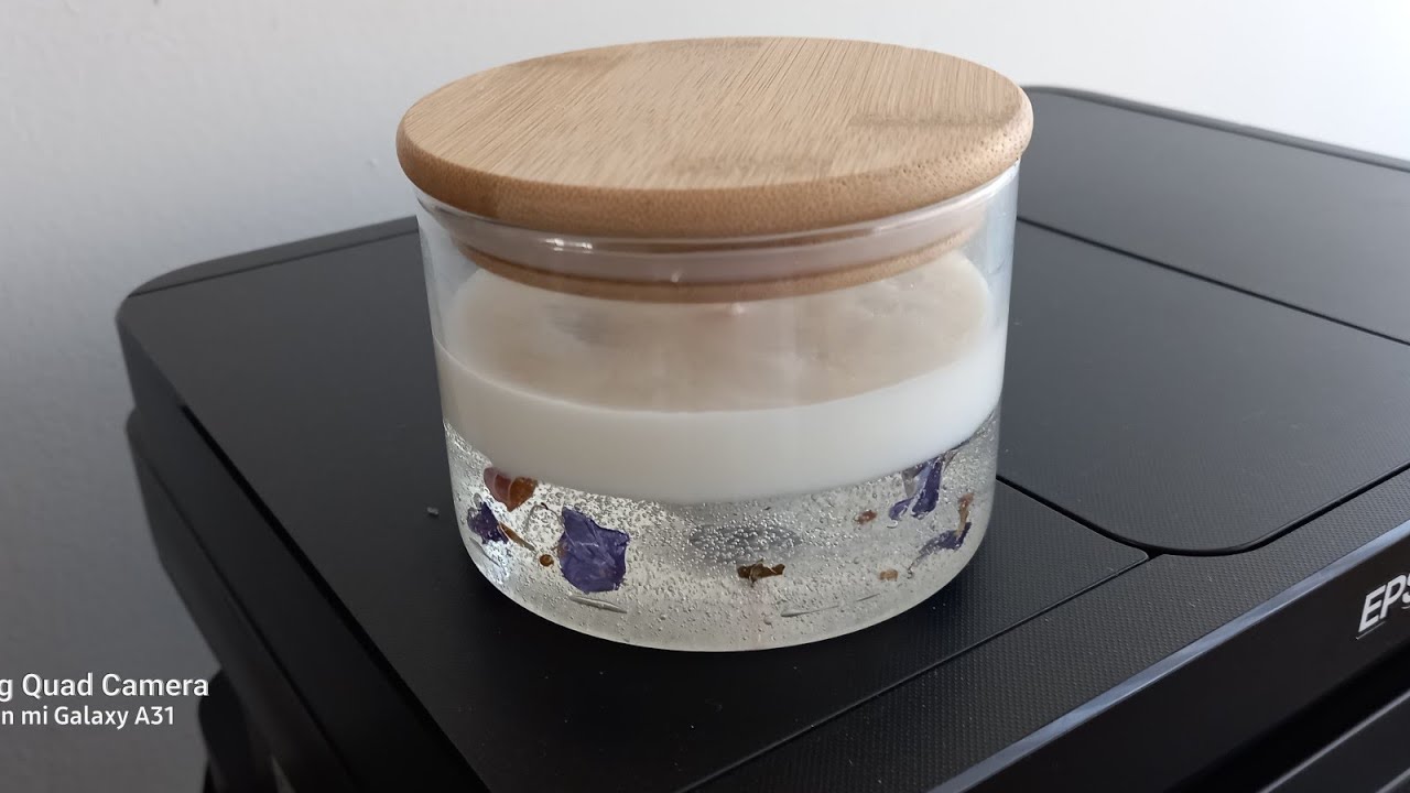 VELA de GEL y SOYA VELA AROMATICA #diy #shorts