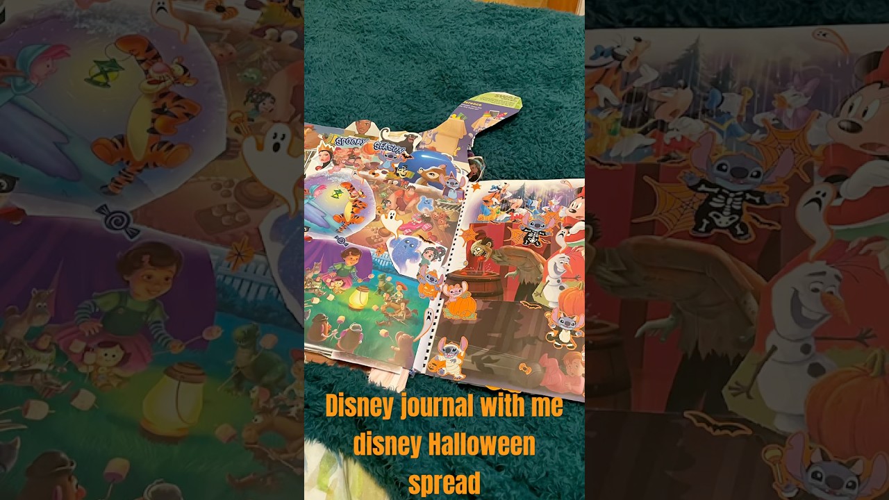 Let’s Disney journal DisneyHalloween spread 