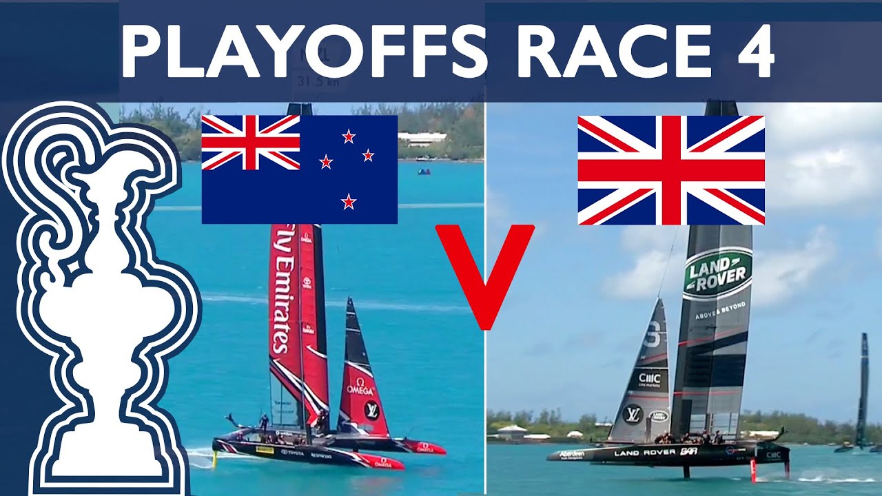 35th America's Cup LV Semi-Final 1 NZL vs. GBR Race 4 | AMERICA'S CUP