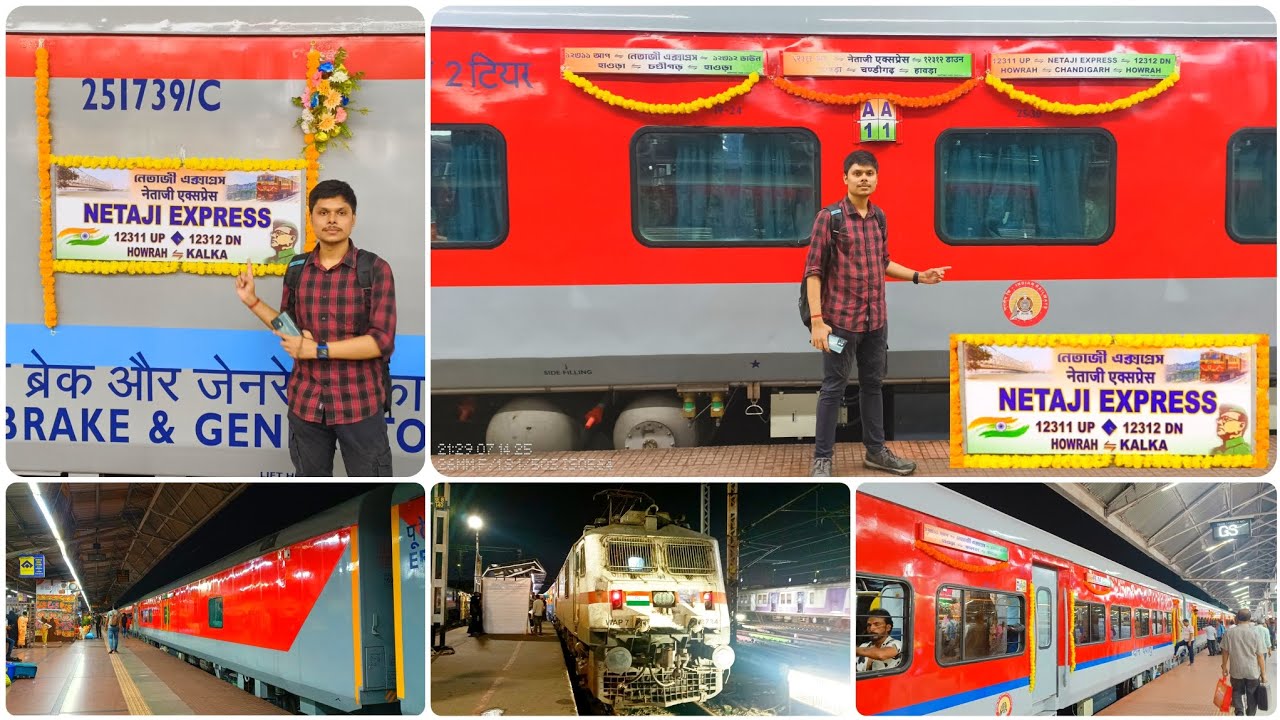 First LHB Run of 12311/12 KALKA MAIL(NETAJI EXPRESS) • India's First LHB slip Train / Utkrisht Train