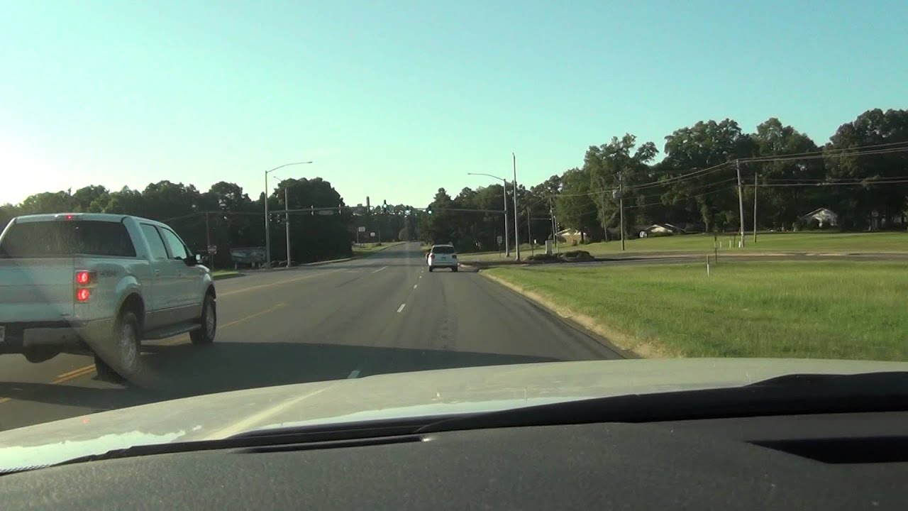 Driving through Monticello, Arkansas