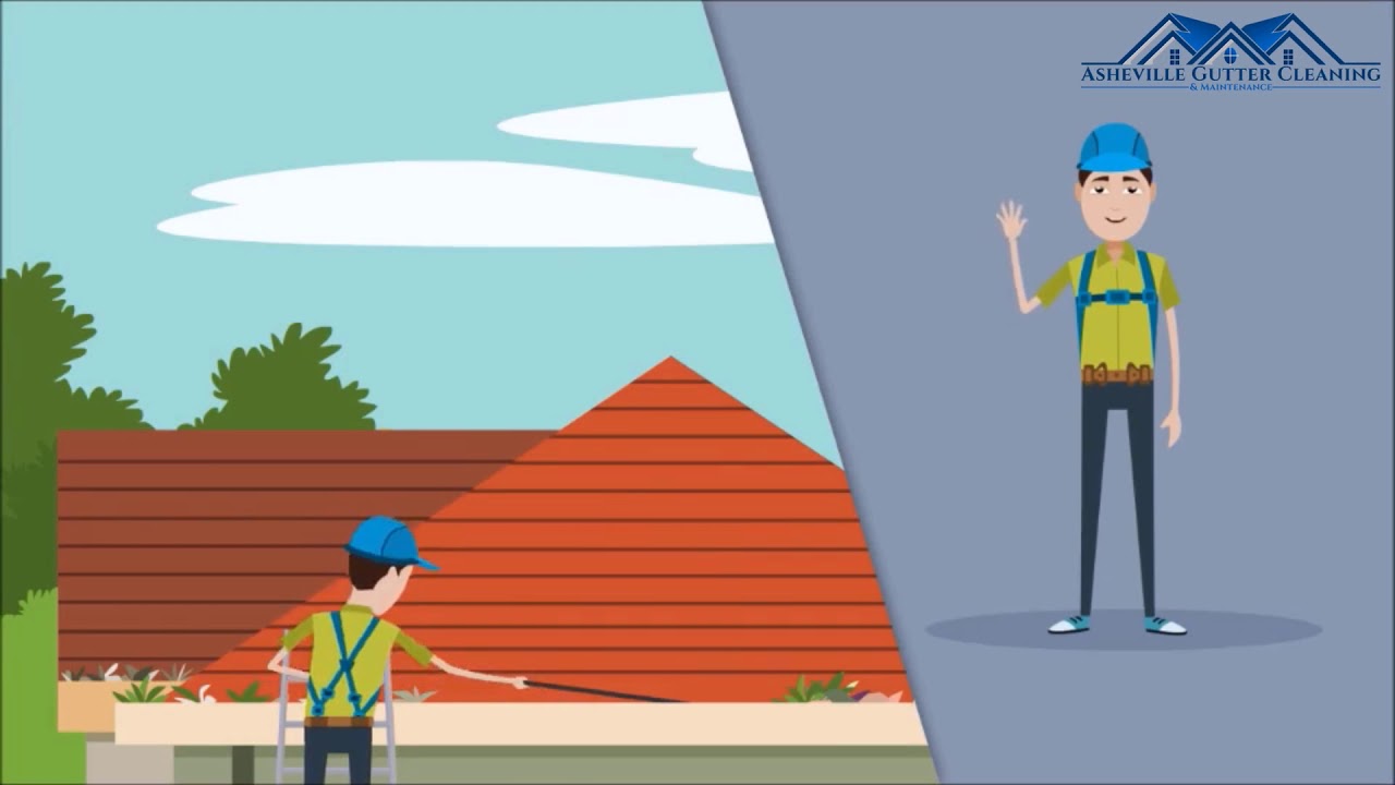 Gutter Cleaning 2D Animated Promo Video