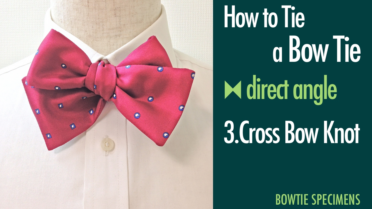 How to Tie a Bow Tie/3.Cross Bow Knot direct angle/BowTie Specimens