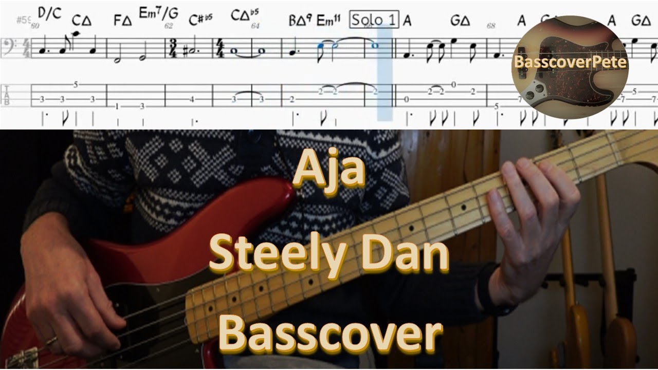 Steely Dan with Aja. Bass Cover Tabs Score Notation Chords Transcription. Bass: Chuck Rainey