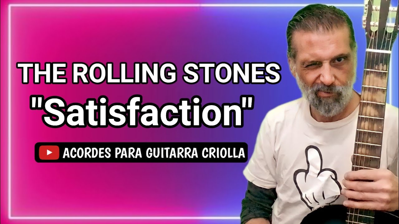 🦎Cómo tocar SÚPER FÁCIL Satisfaction Rolling Stones Tutorial Acordes Guitarra