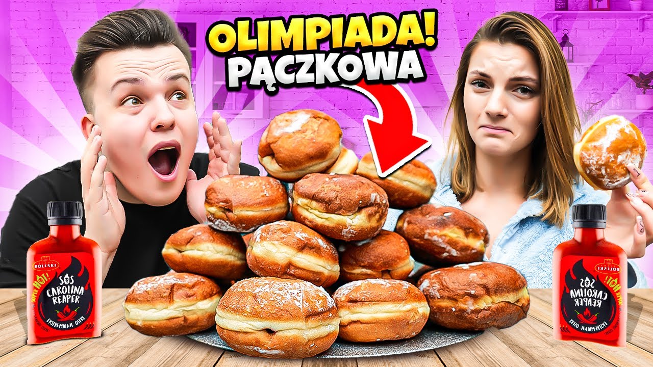 Wielka OLIMPIADA PĄCZKÓW naszej EKIPY! *na ostro*