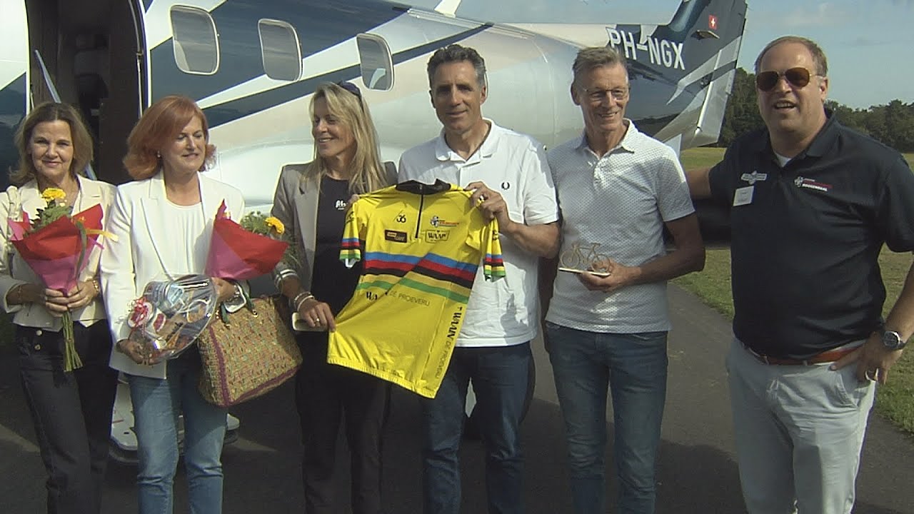 Waain Wielerweekend 2024 - Aankomst Miguel Indurain op Breda Airport