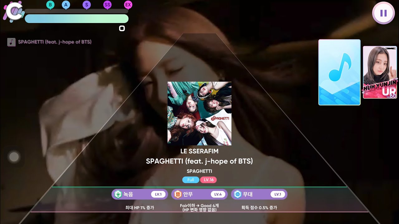 [Rhythm Hive] LE SSERAFIM - SPAGHETTI (feat. j-hope of BTS) [Super Hard Mode, All Excellent]