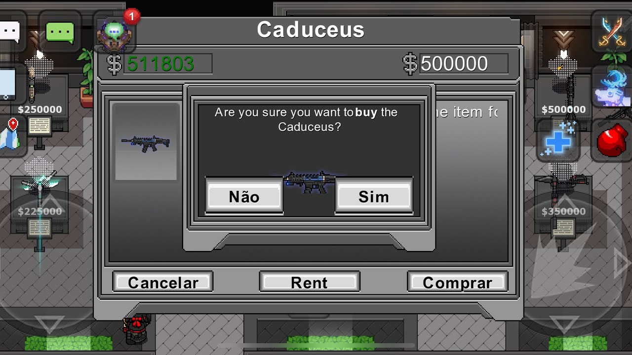 buying CADUCEUS 500k new gun - Graal era 