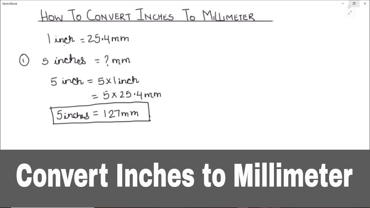 How to Convert Inches to Millimeter / Converting Inches to Millimeter / Inch to Millimeter