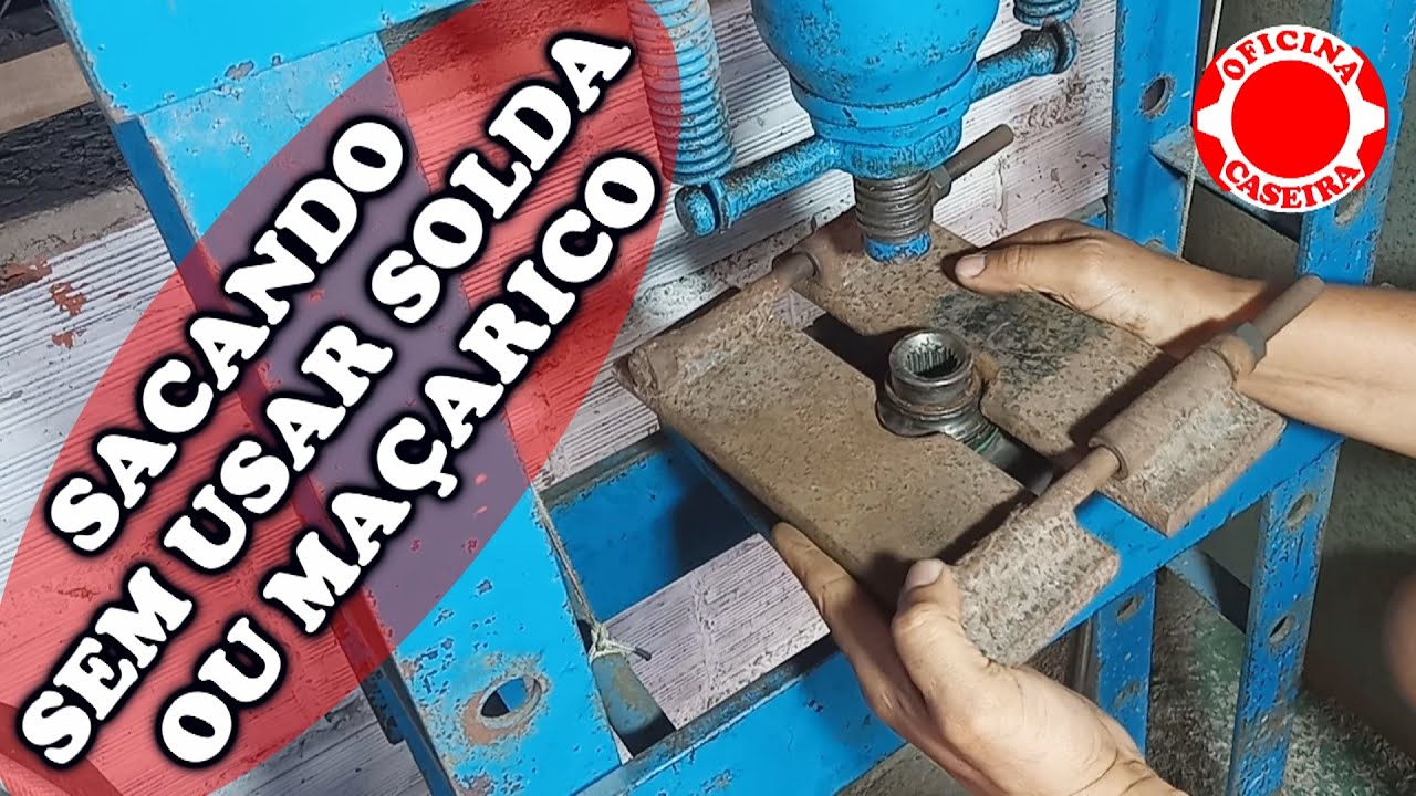 FERRAMENTA AUXILIAR PARA REMOVER A CAPA DE ROLAMENTO DO CUBO DA RODA SEM DANIFICAR, SEM CALOR.