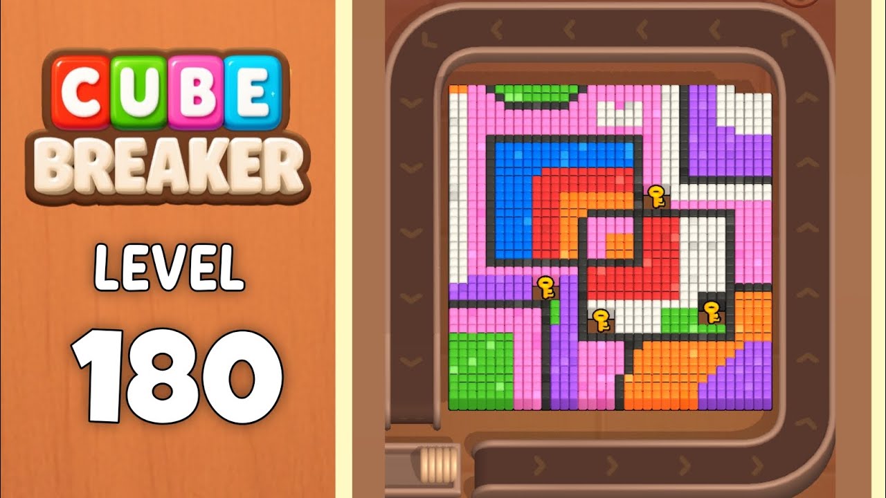 Color Cube Breaker level 180 solution