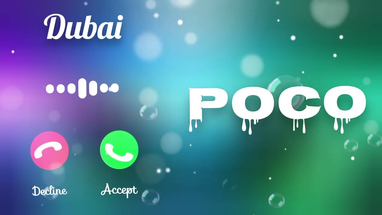 DUBAI RINGTONE 🥀 || POCO RINGTONE ⚡