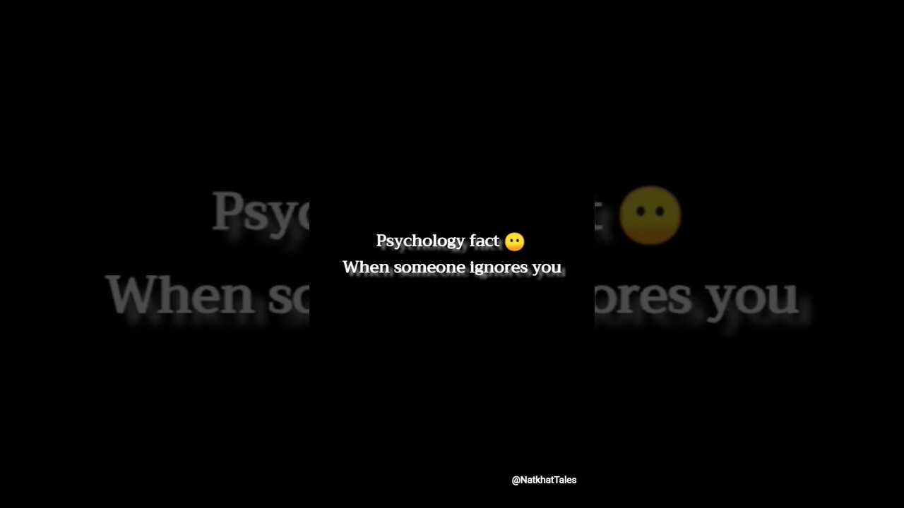 😶Psychology Fact: Silence Is Also an Answer 