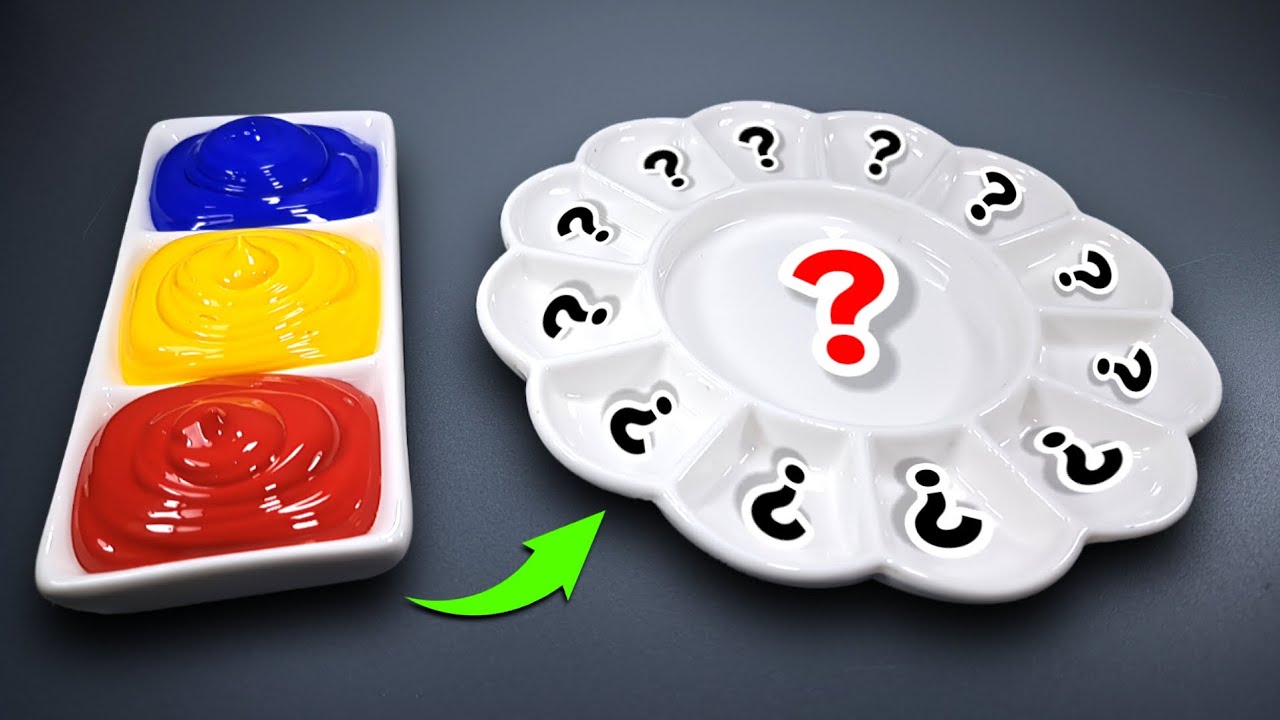 13 Colors Recipes from RED, YELLOW, BLUE - Mixing 3 Primary Color | Color Winka