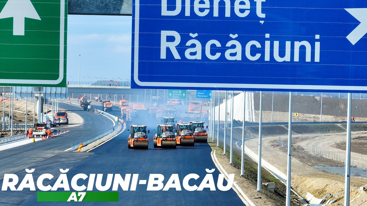 AUTOSTRADA A7 Răcăciuni - Bacău | Stadiul lucrărilor la 01.04.2026