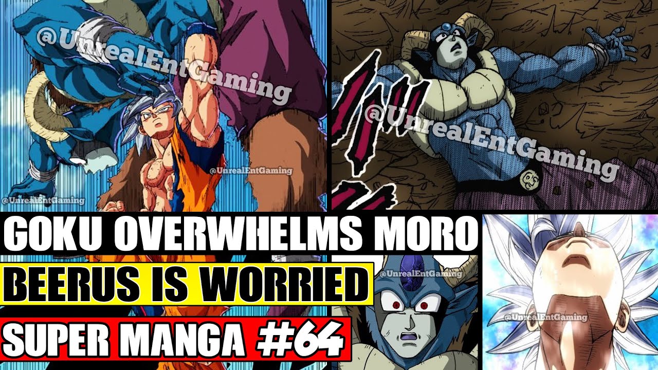 ULTRA INSTINCT GOKU OVERWHELMS MORO! Beerus Watches Goku Dragon Ball Super Manga Chapter 64 Spoilers