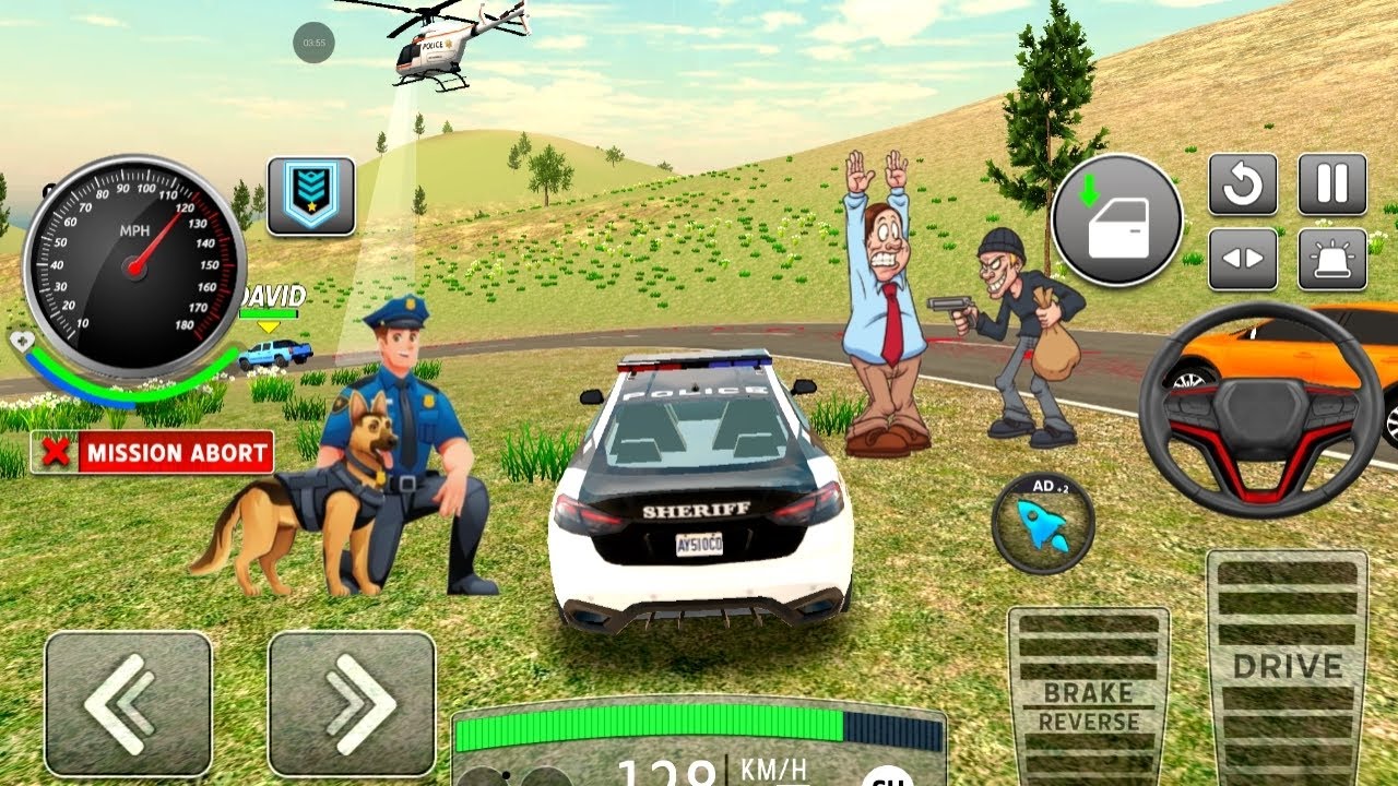 Open World Police Chase | 3D Driving SimulatorPolice Car Simulator Gameplay | Real Chase Mission