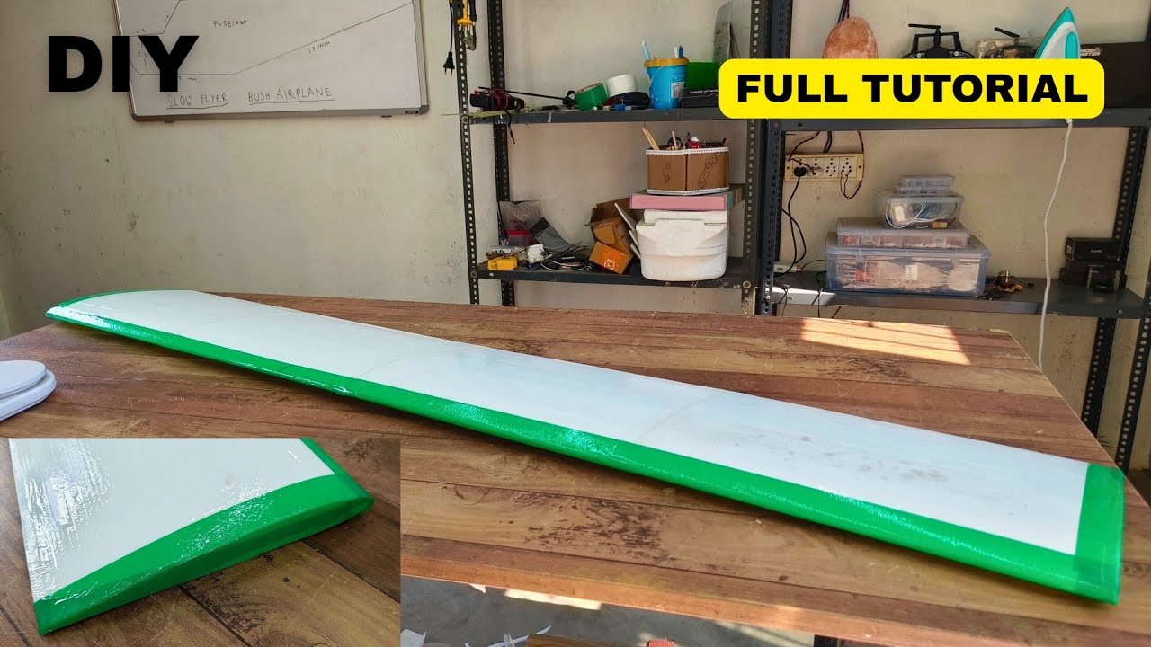 ✈️RC Plane Wing Full Build Tutorial | Strong & Lightweight DIY Wing | Hindi 