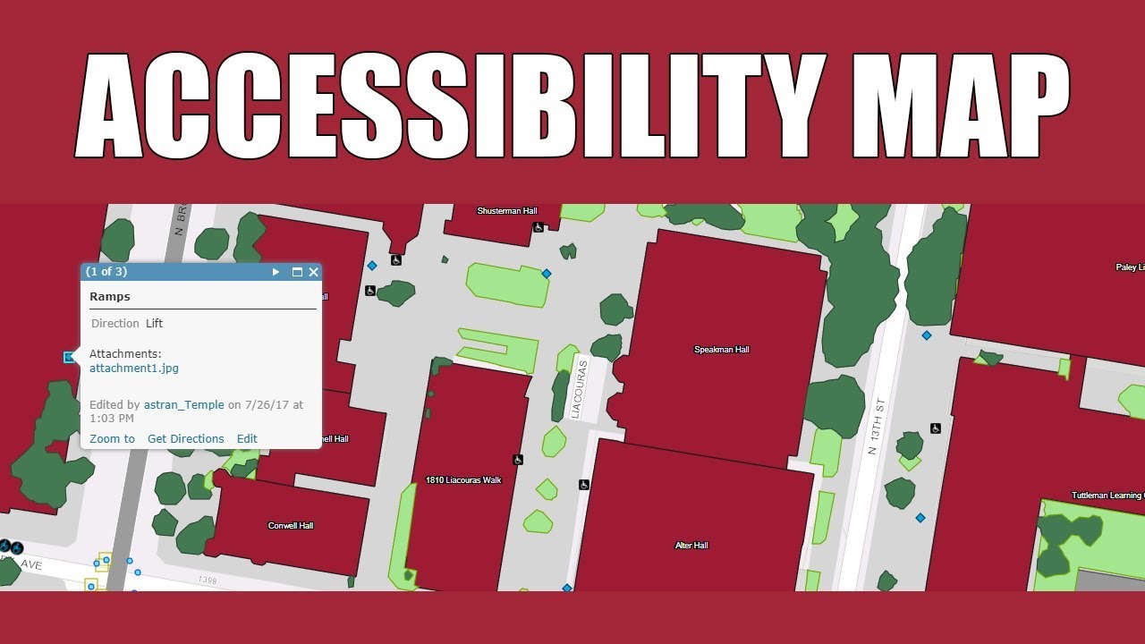 TU Space Management GIS Projects: Accessibility Map