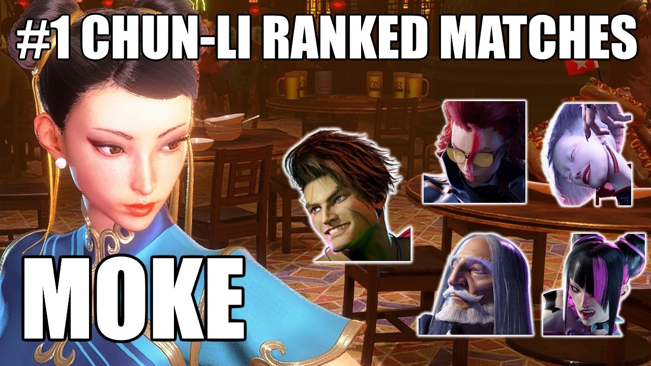 Street Fighter 6 - #1-й Чун-Ли Moke против 5 лучших игроков (SF6)