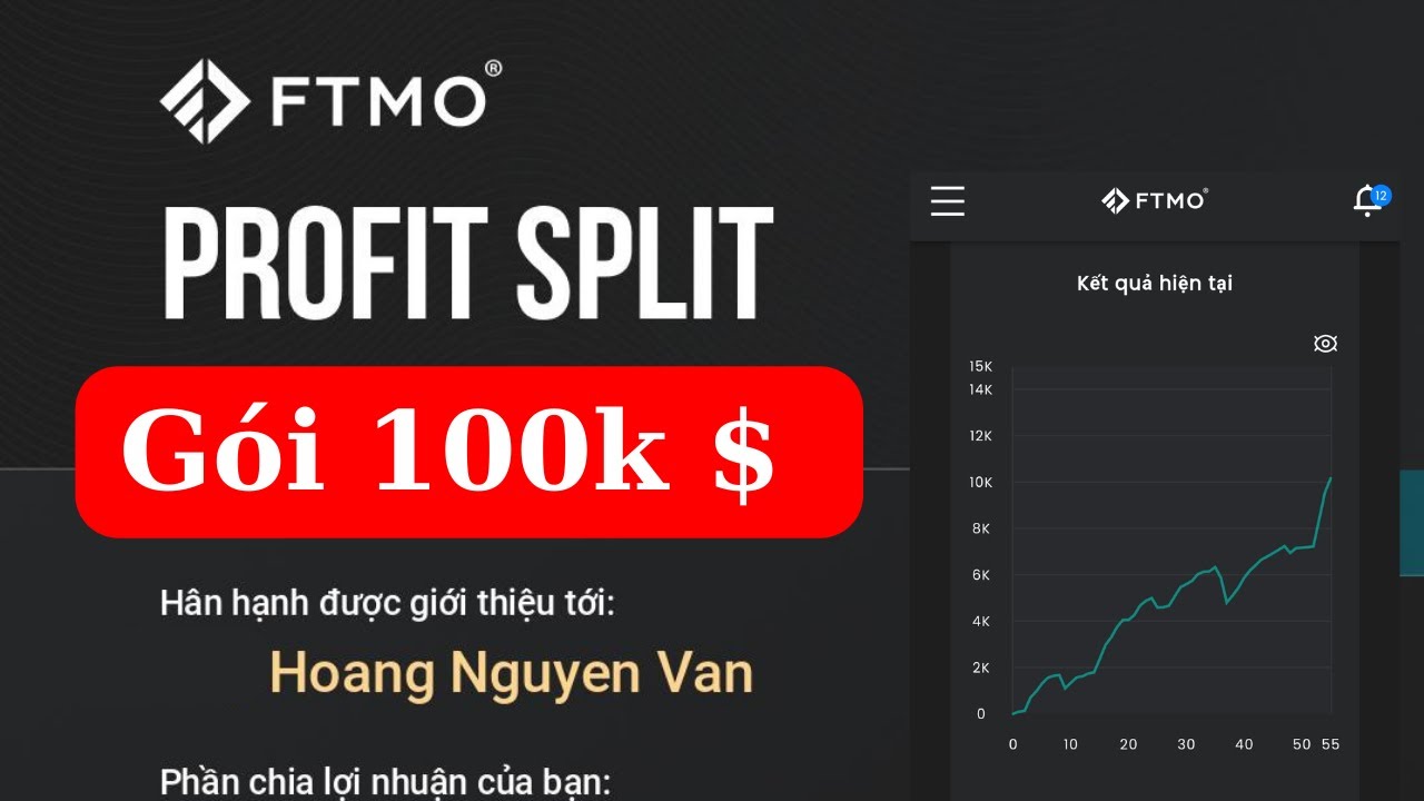 Volume mình vào khi trade Tài khoản 100k$ FTMO