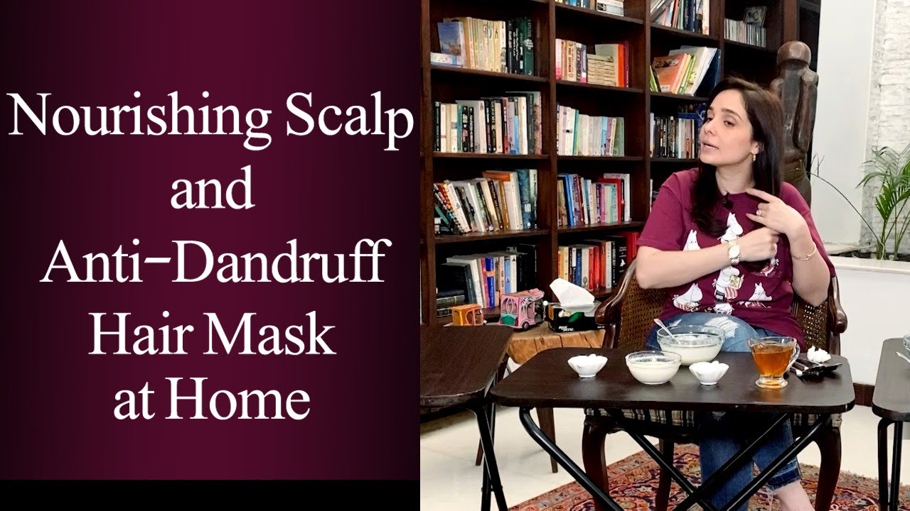How to make Nourishing Scalp and Anti-Dandruff Hair Mask at Home l Juggun Kazim